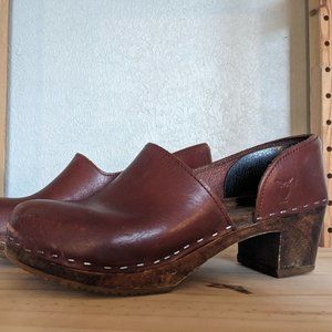 Sandgrens Brett closed-back clogs - Cognac, 41